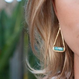 STEAL-Copper Turquoise Dangle Earrings ❤